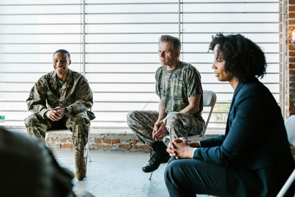 find ways to reconnect with ex-military buddies