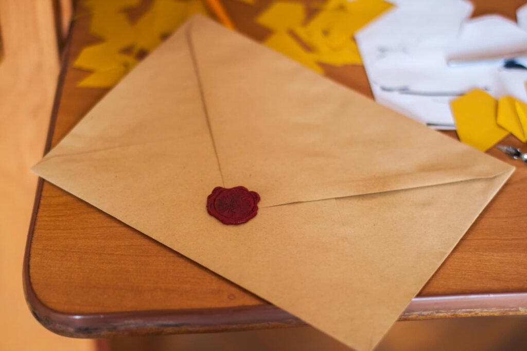 Handmade wedding invitations